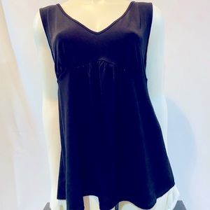 motherhood maternity black sleeveless top